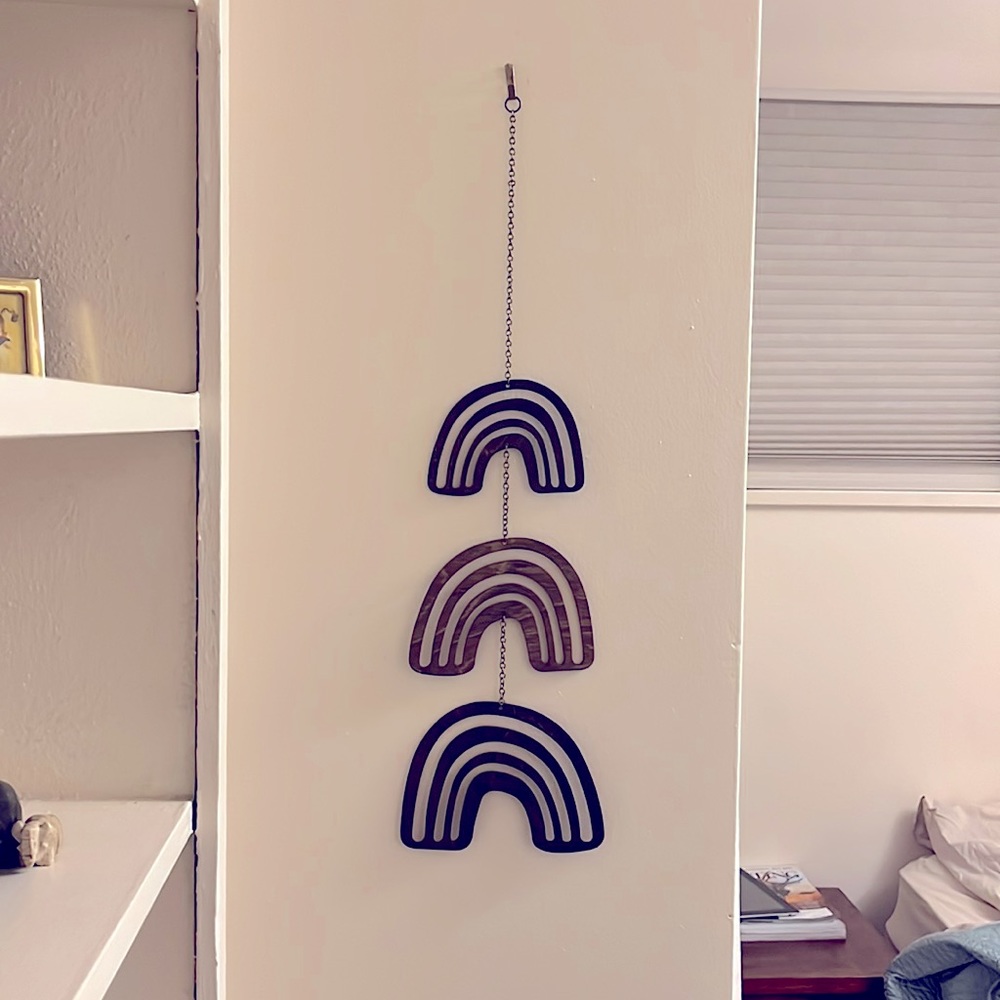 Baby Mobile- Wooden Rainbows :)